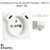 enjoliveur prise française avec usb C+C LOGUS 90657TGE