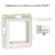 Adaptateur Universel pour Q45 Logus 90881TBR Blanc