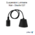 Suspension luminaire Plastique Noir douille E27 545914