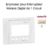 Enjoliveur pour interrupteur horaire digital de 1 circuit Sirius 70743TMF Ivoire