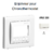 Enjoliveur pour chronothermostatl APOLO5000 50740TBR Blanc