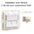 Adaptateur avec module 2 sorties pour connecteur RJ45 Logus 90442SPE Perle