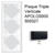 Plaque triple Verticale APOLO5000 50932TPT NOIR