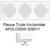 Plaque triple Horizontale APOLO5000 50931TBM BLANC MAT