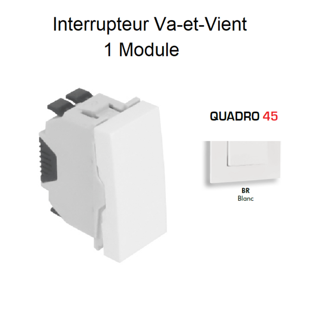 Interrupteur automatique Efapel Quadra & Latina (45x45)