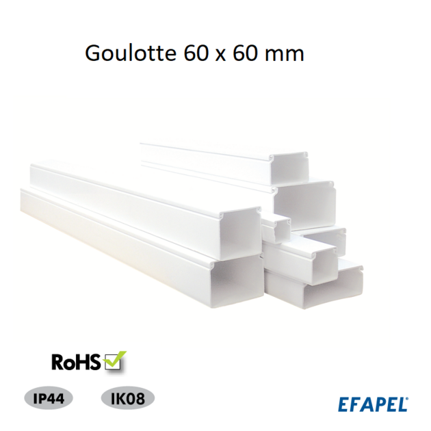 Goulotte de Sol 75x17 mm - Goulottes & Accessoires - Lampe Eclair