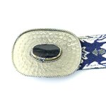 Détail boucle en nacre naturelle ceinture  2 BILLY VIOLET NACRE Marie Lindien