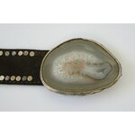 Détail boucle en agate naturelle ceinture VERA Marie Lindien