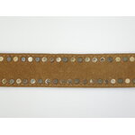 Détail boucle en nacre jaune ceinture SUNNY CAMEL Marie Lindien 2