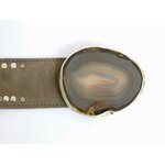 Détail boucle en agate naturelle ceinture NOA Marie Lindien