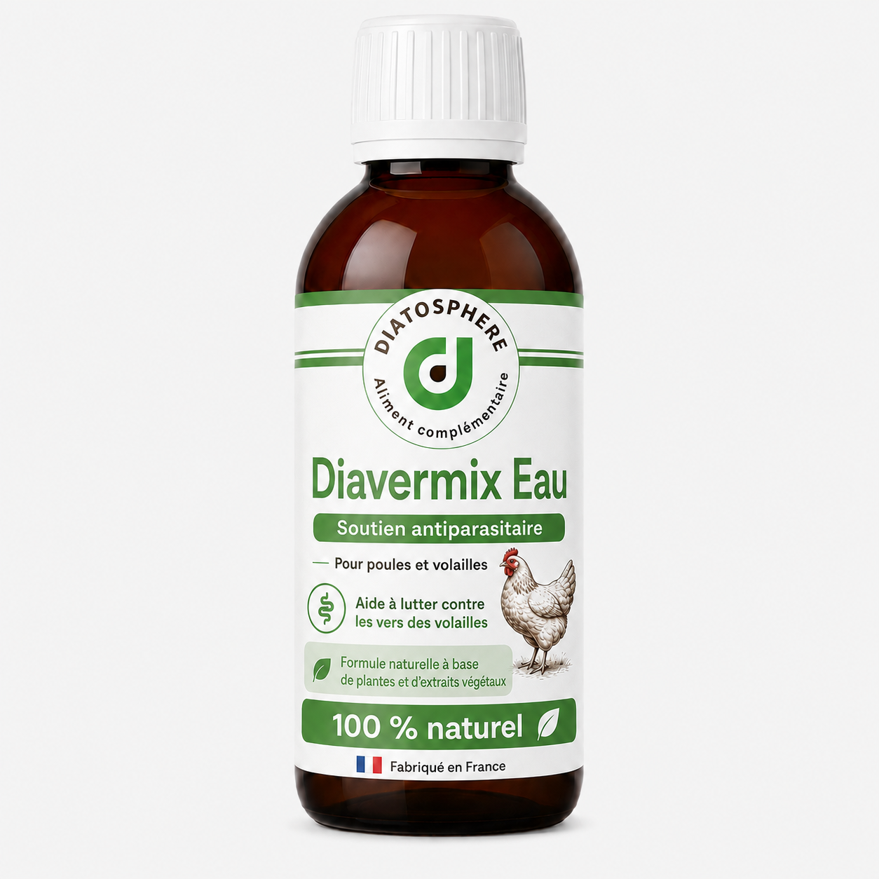 diavermix eau contres les vers  intestinale des poules  et volailles de la marque diatosphère