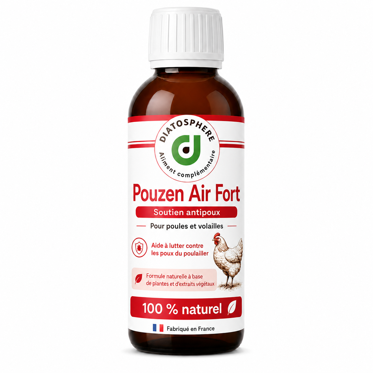 pouzen air fort pour tuer les poux rouge des poulaiuller marque diatosphere