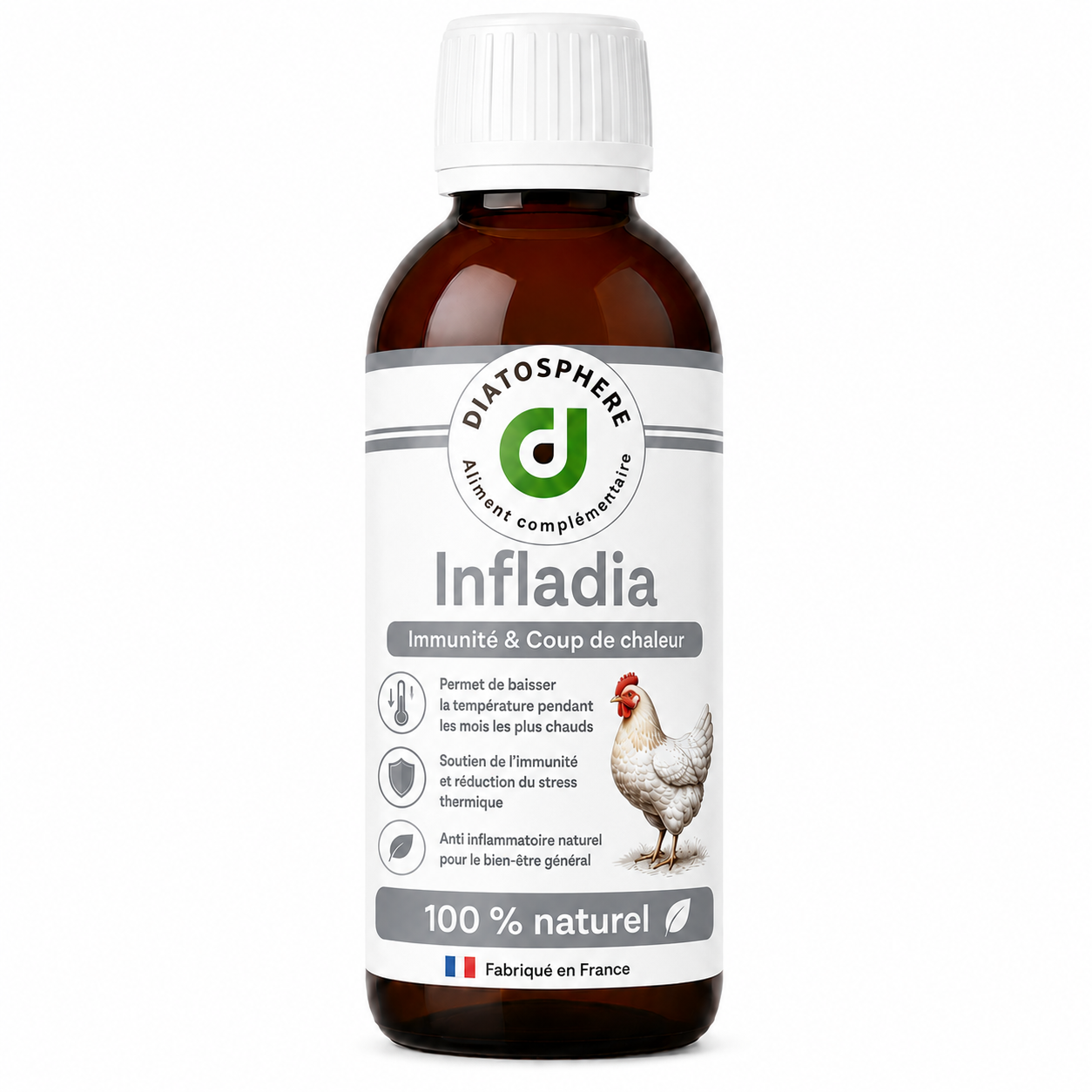 infladia contre les forte chaleur dété et anti inflammatoire des voalialles de la marque diatosphere