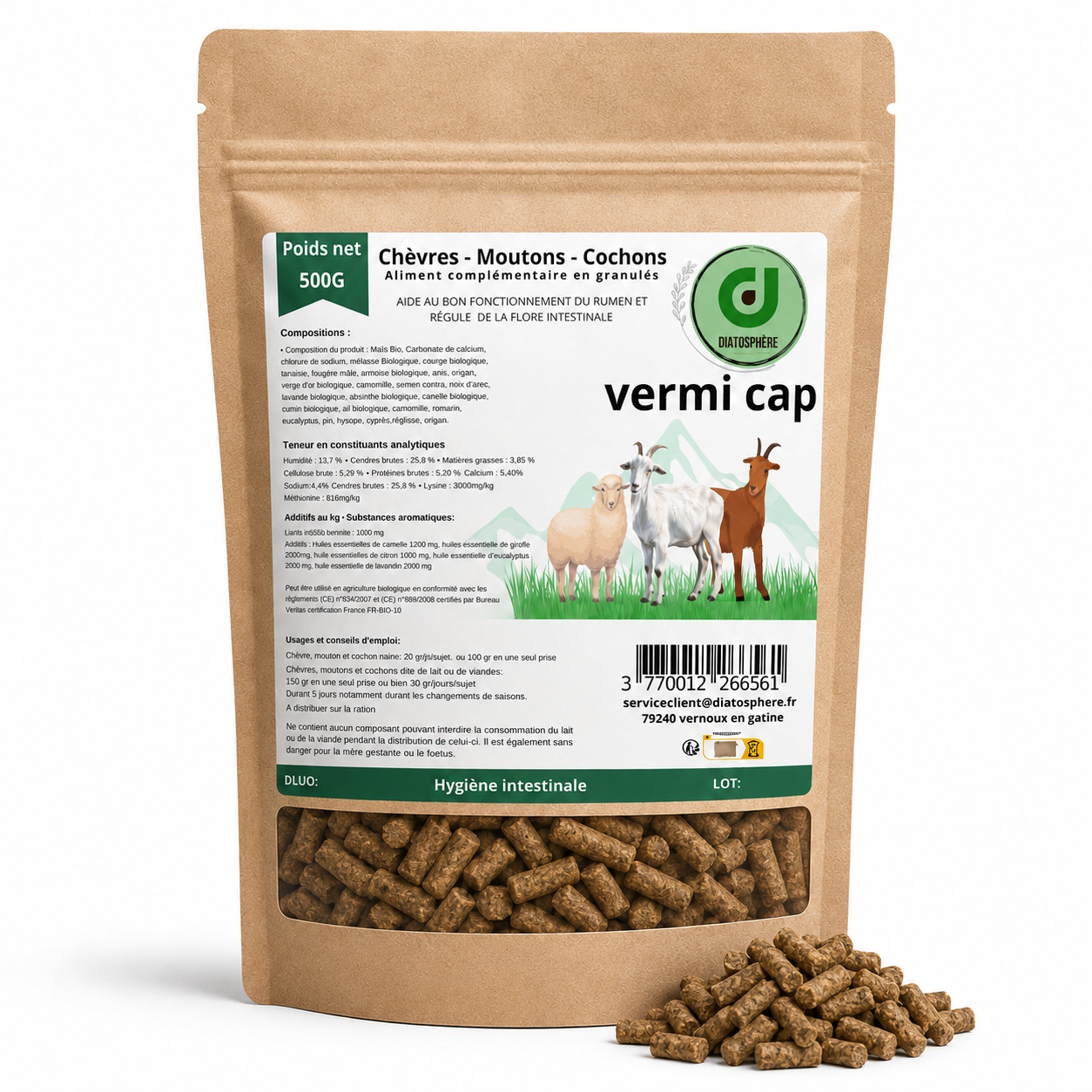 vermi cap vermifuge naturel chèvre et moutons