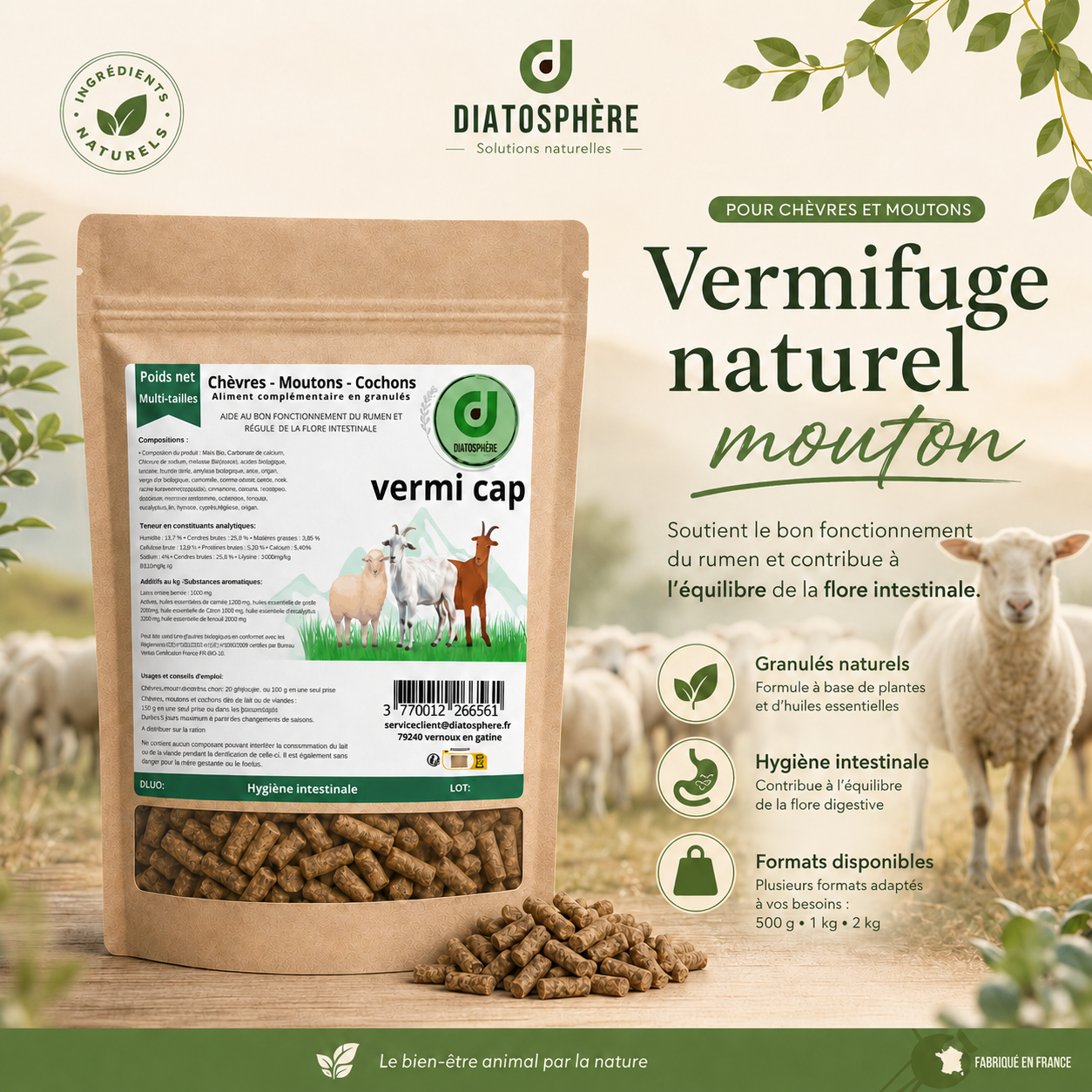 vermifuge naturel mouton produit vermi cap