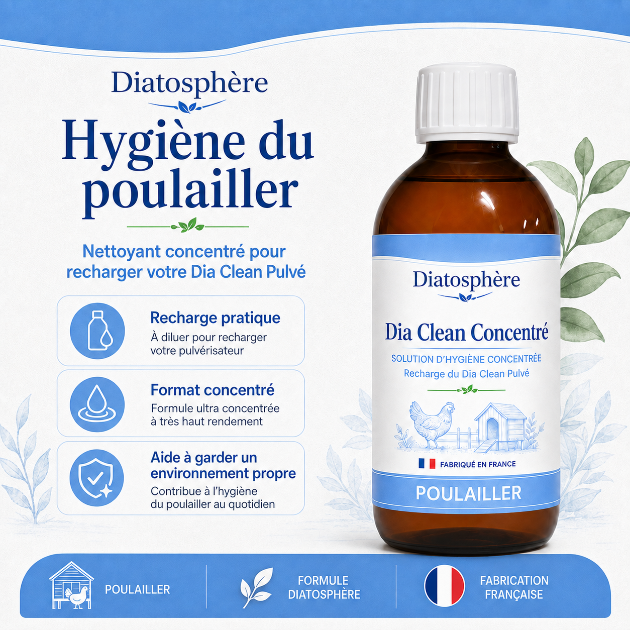 Recharge hygiène pour poulailler Diatosphère