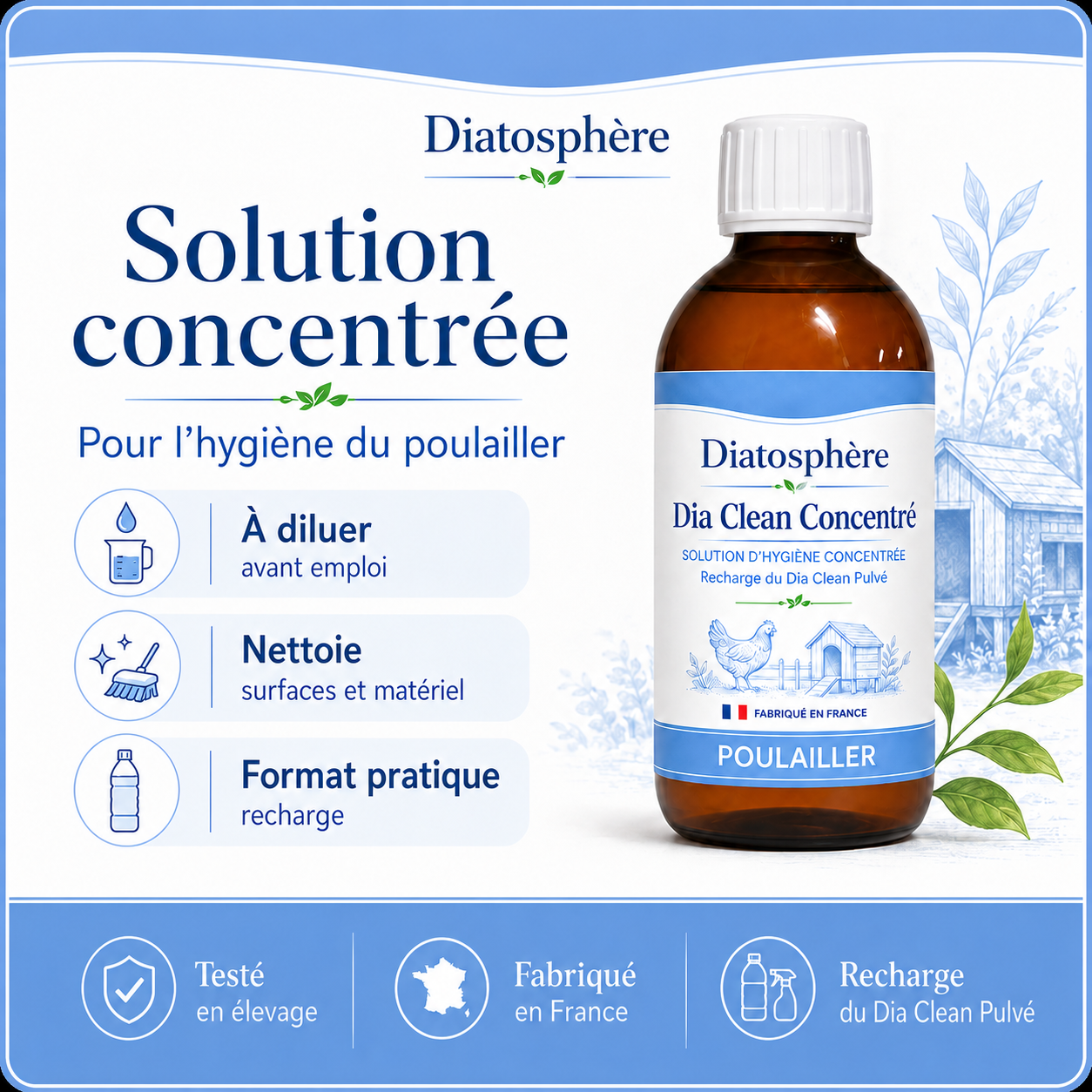 Solution hygiène poulailler Diatosphère
