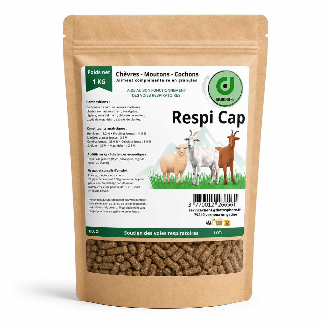 produit de soins contre les toux et rhume des chèvres et moutons