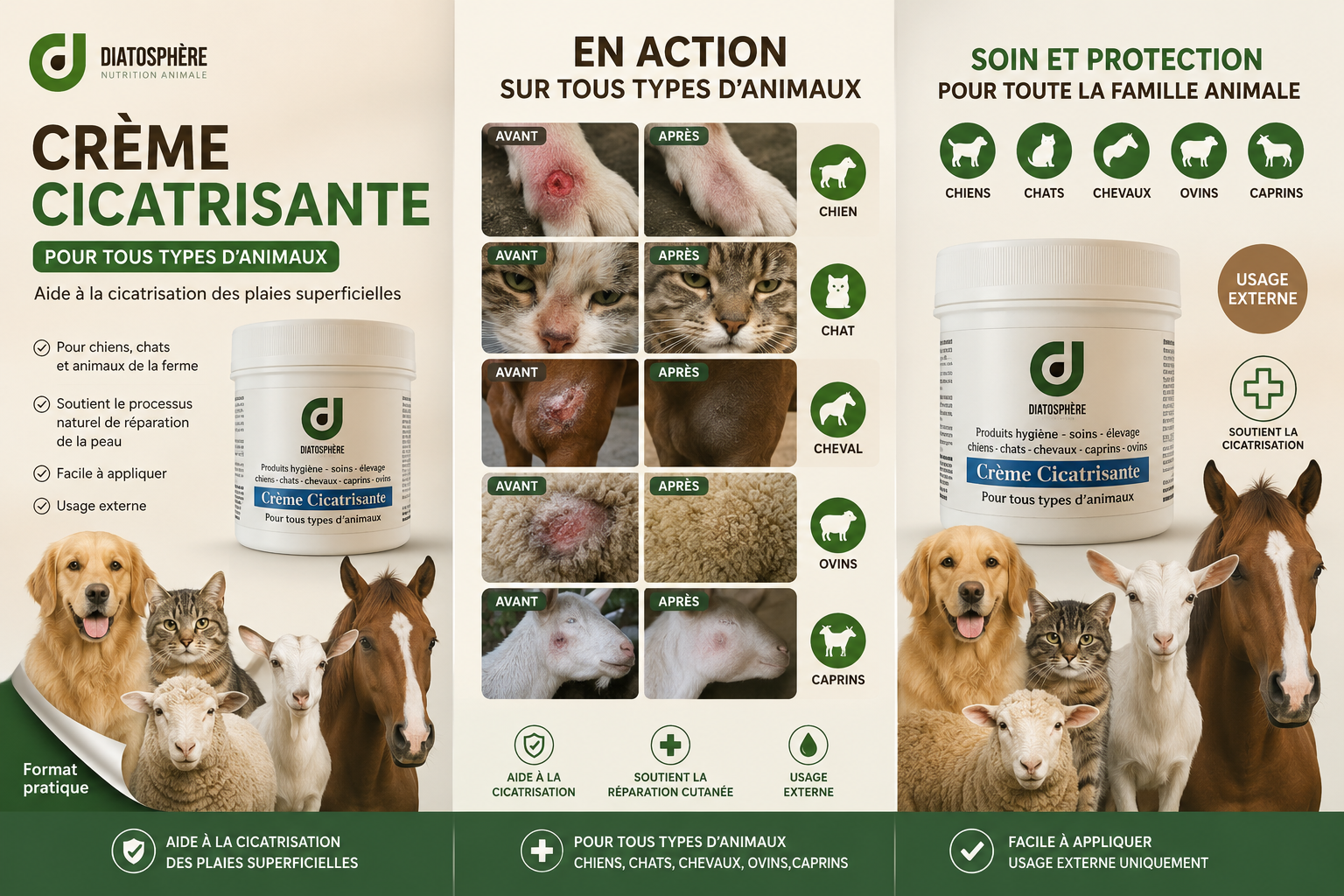 efficacte creme cicatrsante pour animaux