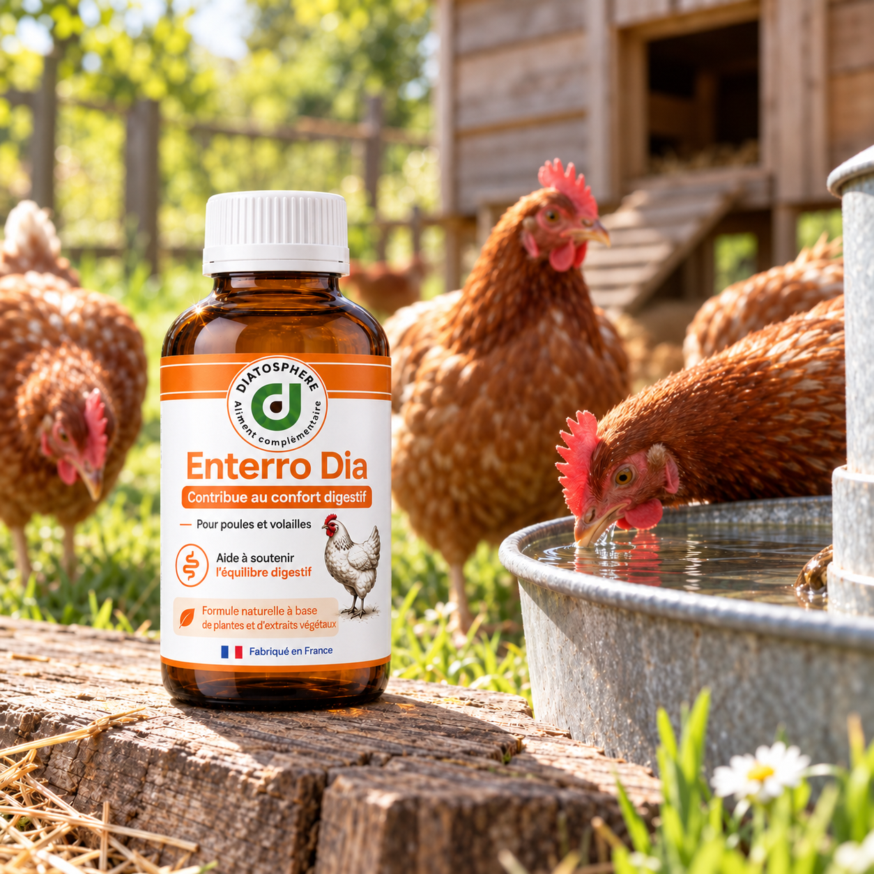 Enterro Dia pour poule avec fientes liquides ou diarrhée – soutien digestif des volailles