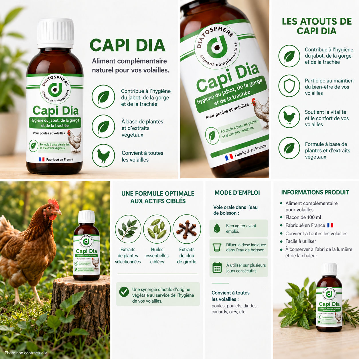 Produit Capi dia capillariose et syngamose de la volailles