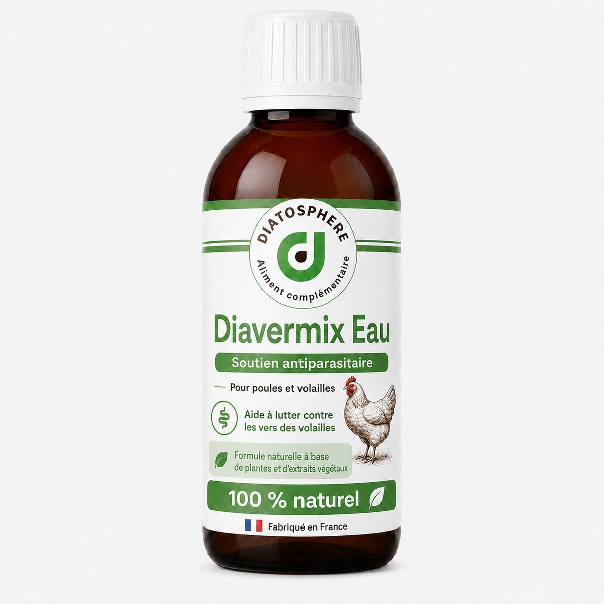 diavermix eau contres les vers intestinale des poules et volailles de la marque diatosphère