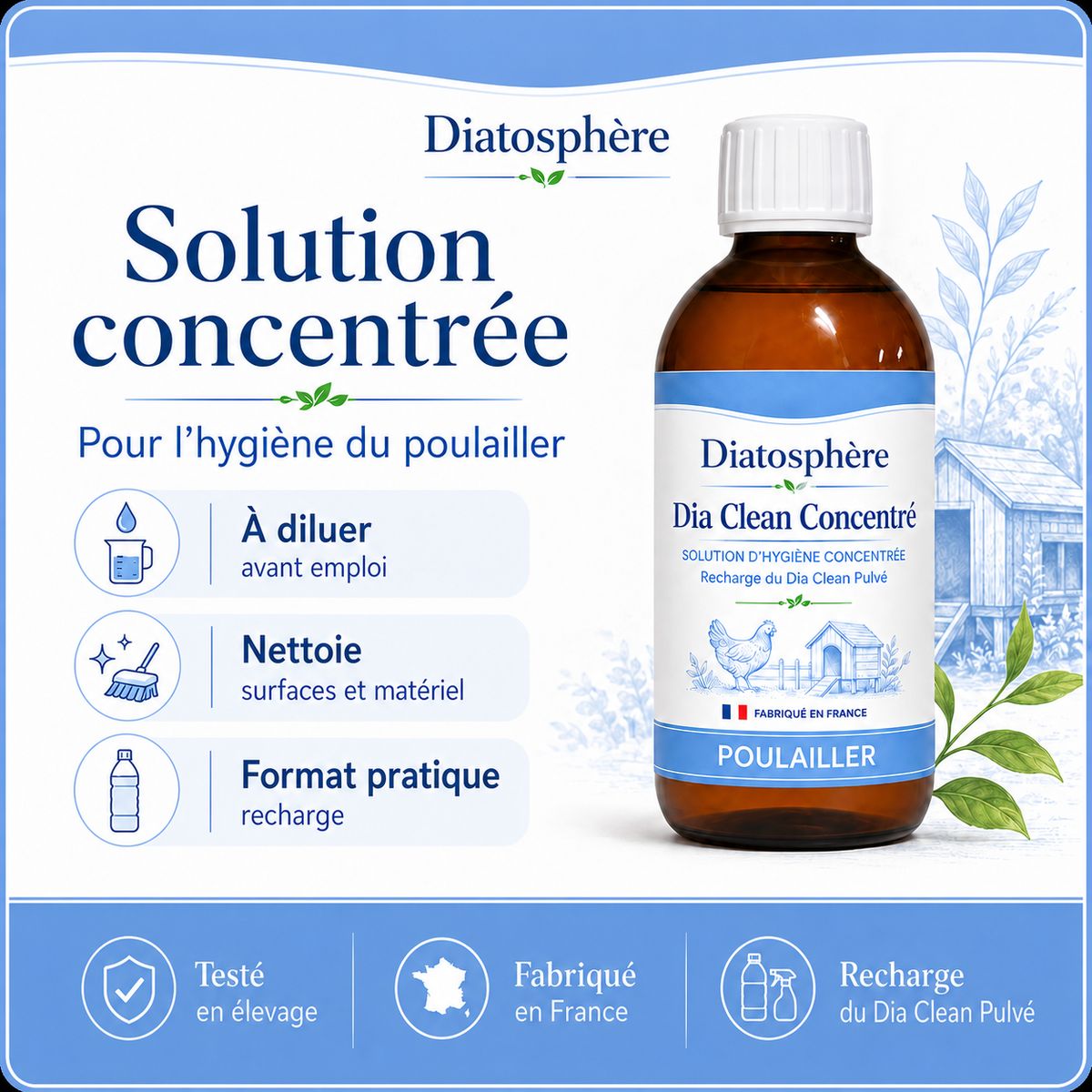 Solution hygiène poulailler Diatosphère