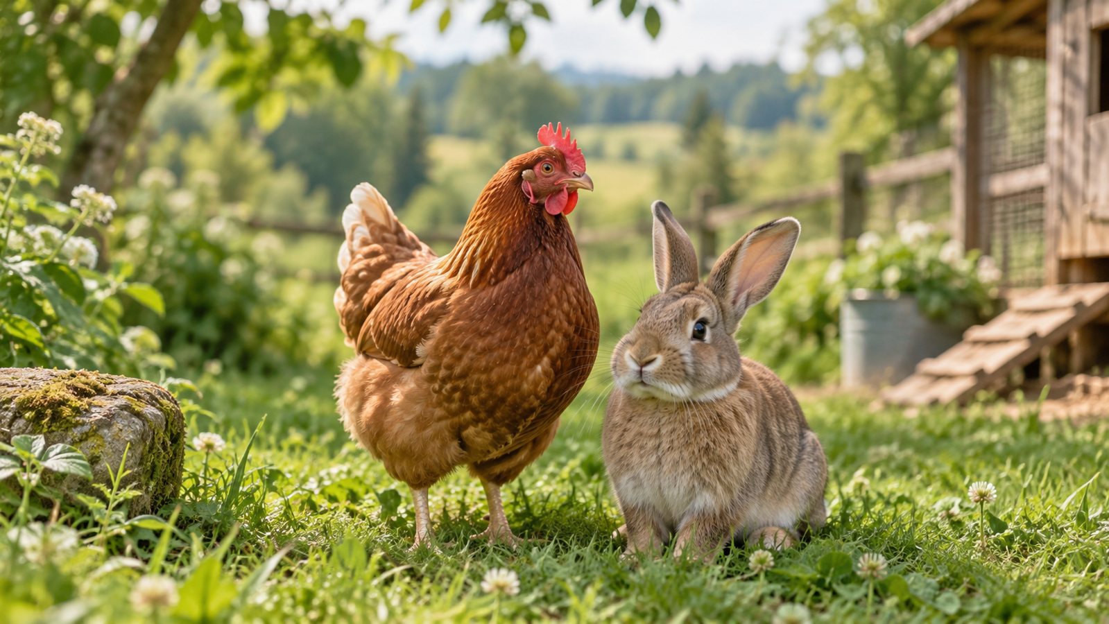 Guide des soins naturels pour poules et lapins