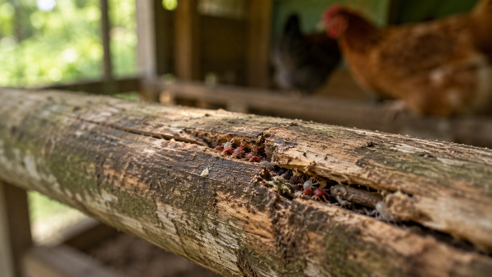 Poux rouges des poules : causes, symptômes et traitement naturel efficace