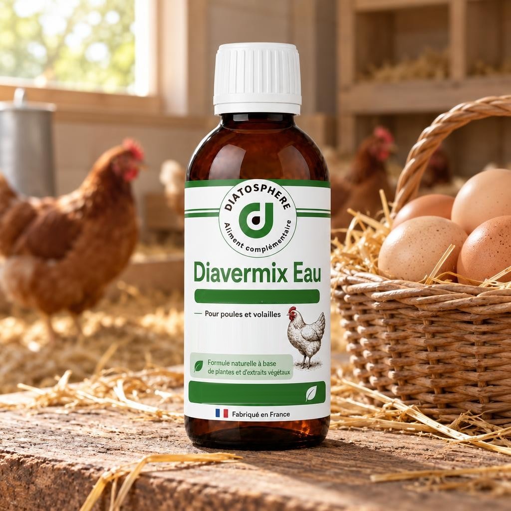 Diavermix Eau et panier dœufs frais : œufs consommables pendant la cure