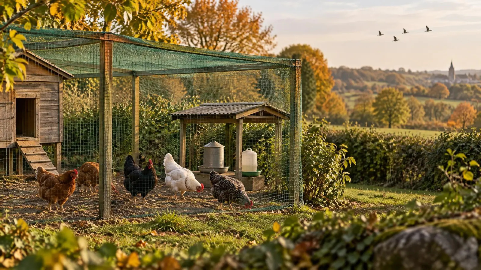 Grippe aviaire et poules de basse-cour : niveaux de risque, obligations et bons gestes