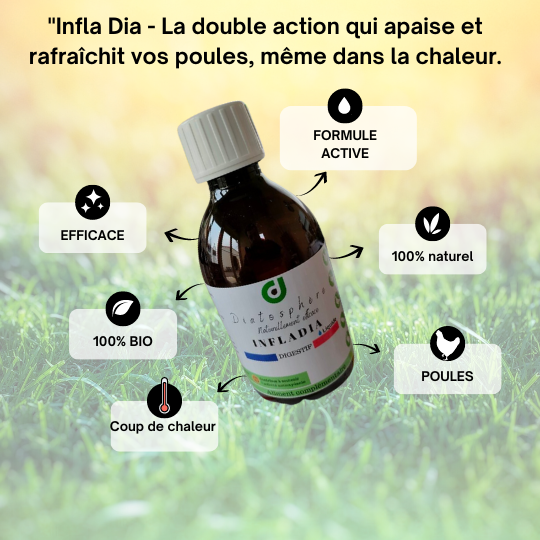 Infladia contribue à  anticiper l\'inflammation et coup de chaleur thermique (FORTE CHALEUR)