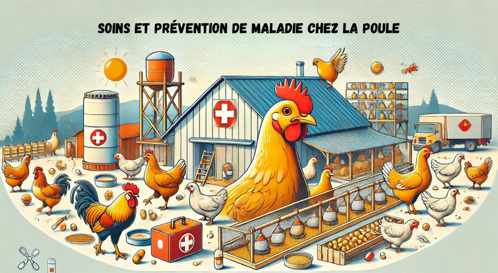 soins et prevention de maladie chez la poule