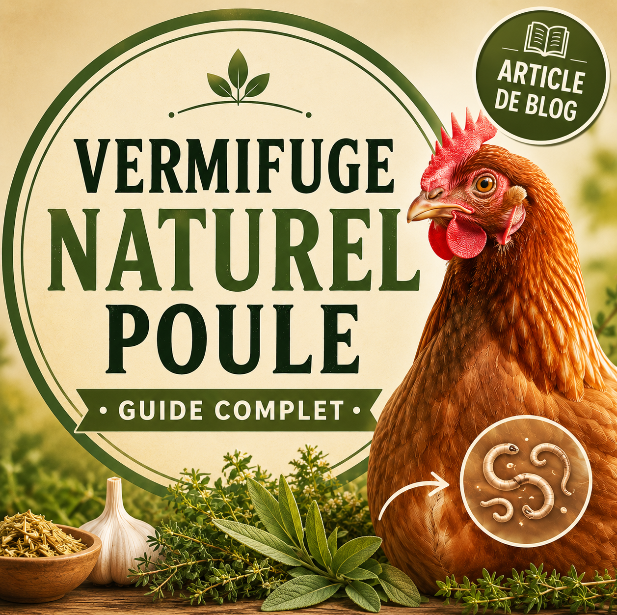 article  sur le vermifuges des poule complet