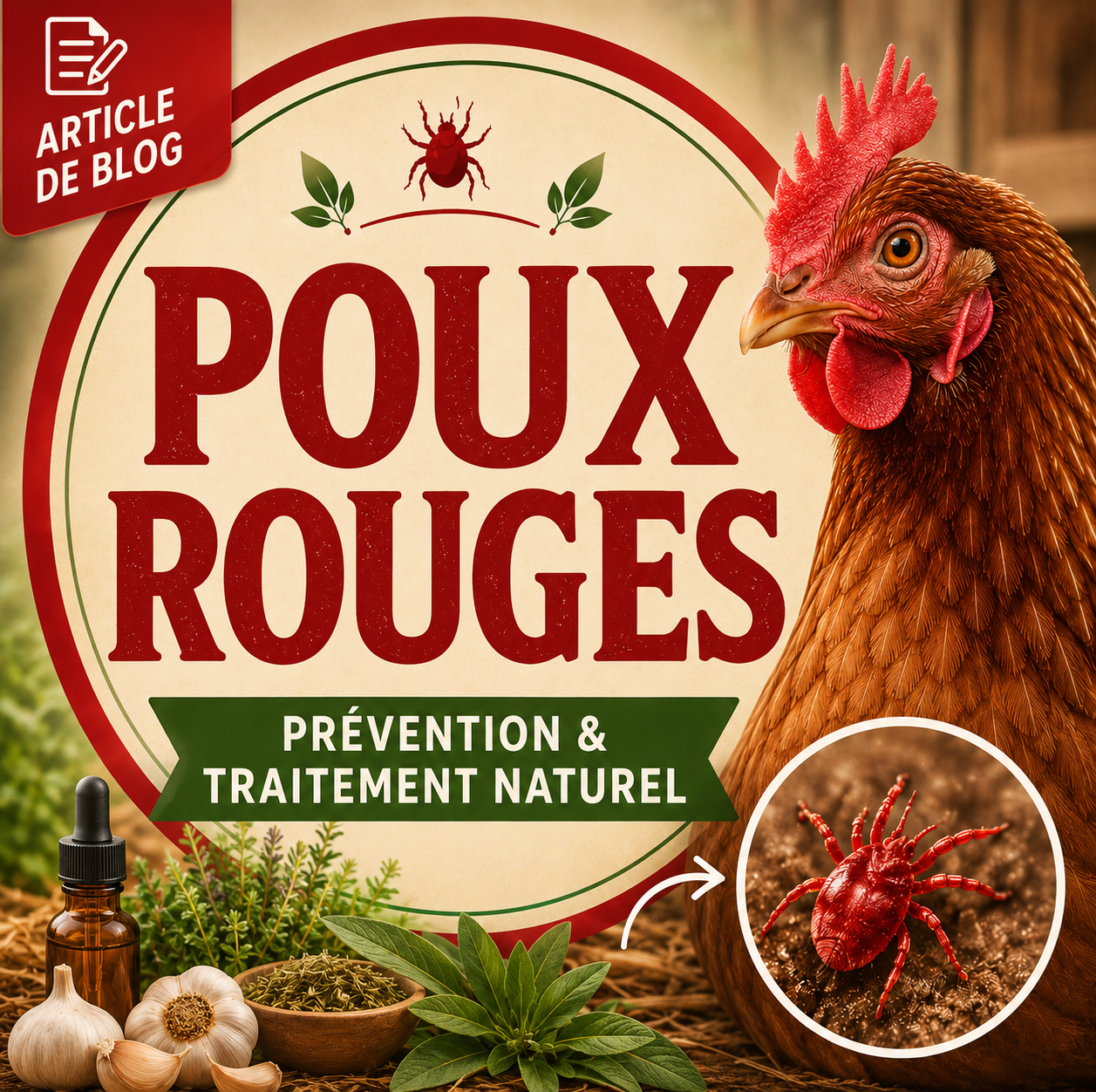 Poux rouges : prévention et traitement naturel