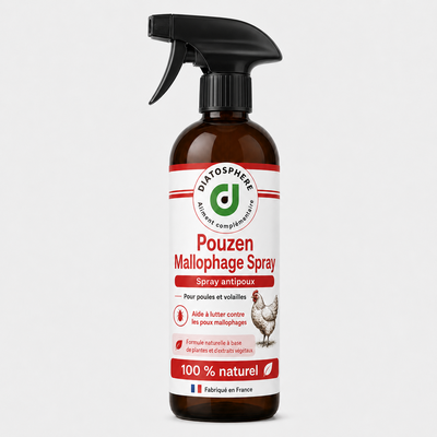 spray contre les poux mallophage des poules  produit pouzen mallophage   de la marque diatosphère
