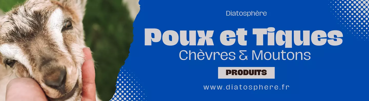 Chèvre et bannière Poux et tiques chèvres et moutons Diatosphère