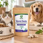 Comprimés Vermi Geste pour chien et chat – hygiène intestinale et vermifuge naturel