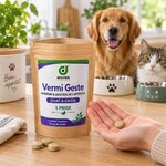 Utilisation Vermi Geste – comprimé vermifuge naturel pour chien et chat