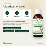 Composition Diavermix Eau : ail, origan et carvi, huiles végétales biologiques