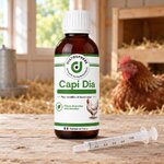 Capi Dia et sa seringue doseuse fournie pour mesurer 1 ml