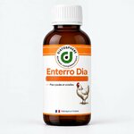 Enterro Dia, aliment complémentaire liquide pour poules et volailles, flacon Diatosphère
