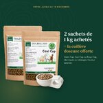 Offre : la cuillère doseuse Diatosphère offerte pour 2 sachets de 1 kg de Coxi Cap, Vermi Cap ou Respi Cap