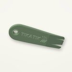 Tire-tique Tikatik vert avec écriture en relief
