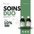 duo de deux produits en duo pour les vermifuges des poules
