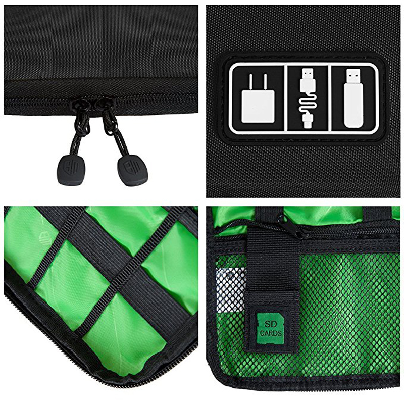 QEHIIE-High-Grade-Nylon-Waterproof-Travel-Electronics-Accessories-Organiser-Bag-Case-for-Chargers-Cables-etc-Accessories