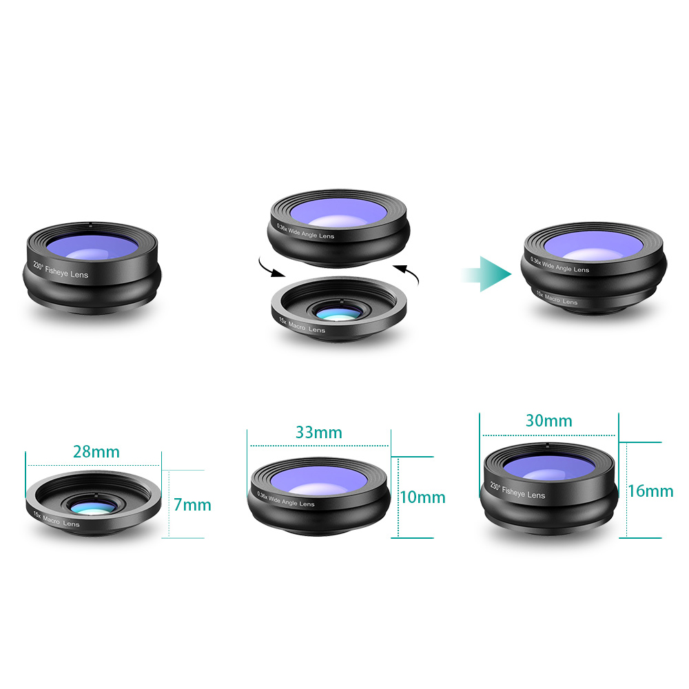 APEXEL-3-in-1-Clip-on-Phone-camera-Lens-lentes-Kit-for-Android-Tablets-ios-and