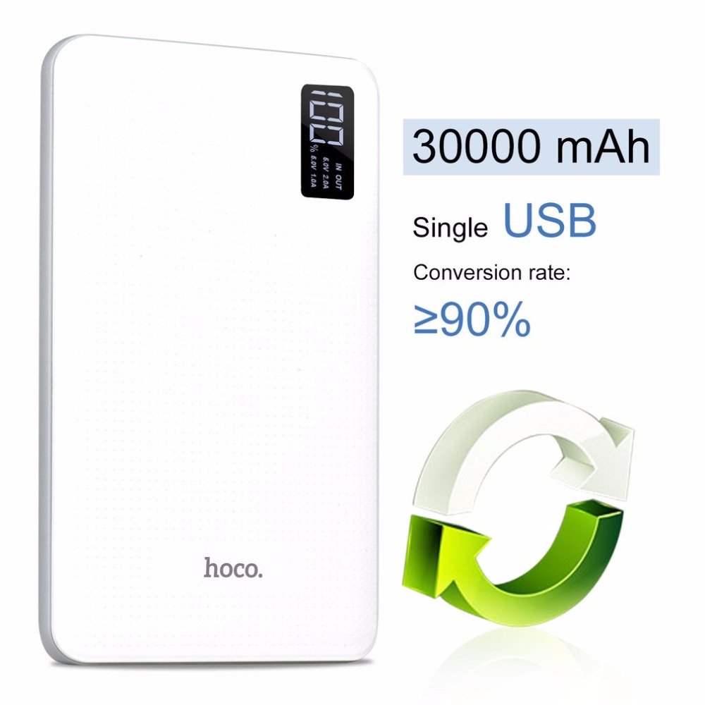 HOCO-30000-mAh-Portable-Power-Bank-Chargeur-Triple-USB-Mobile-T-l-phone-Externe-Batterie-Pour