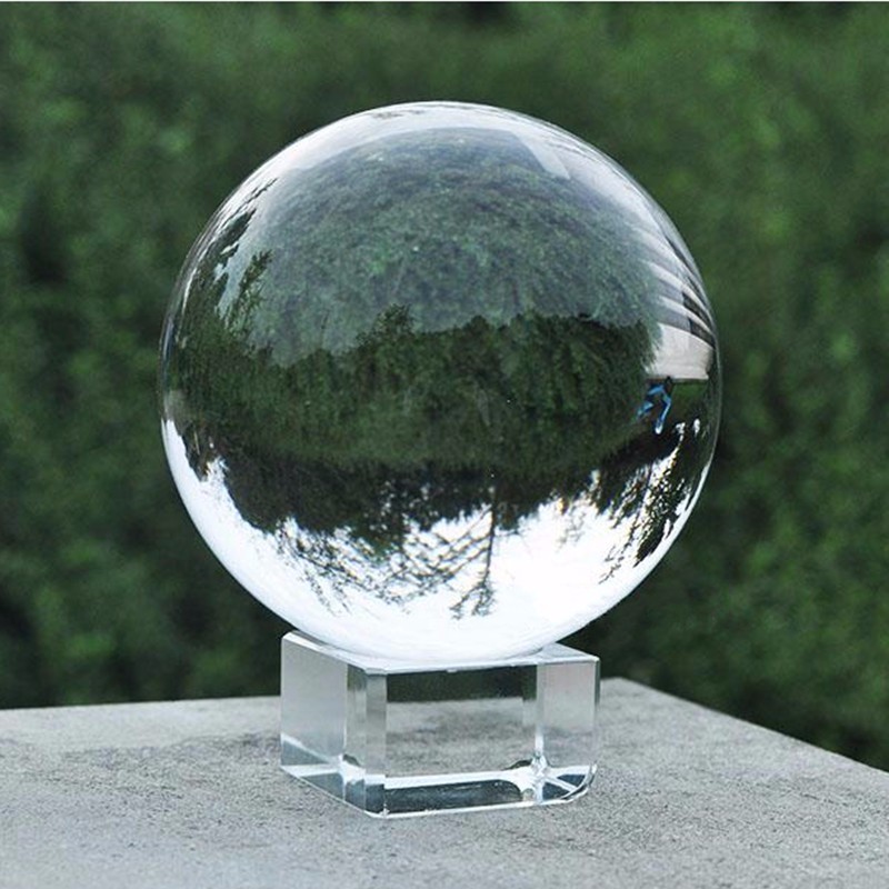 Boule de cristal 3D Décorations en verre quatre saisons pour bureau Amies Boule de verre en verre Boule de verre Photographie 