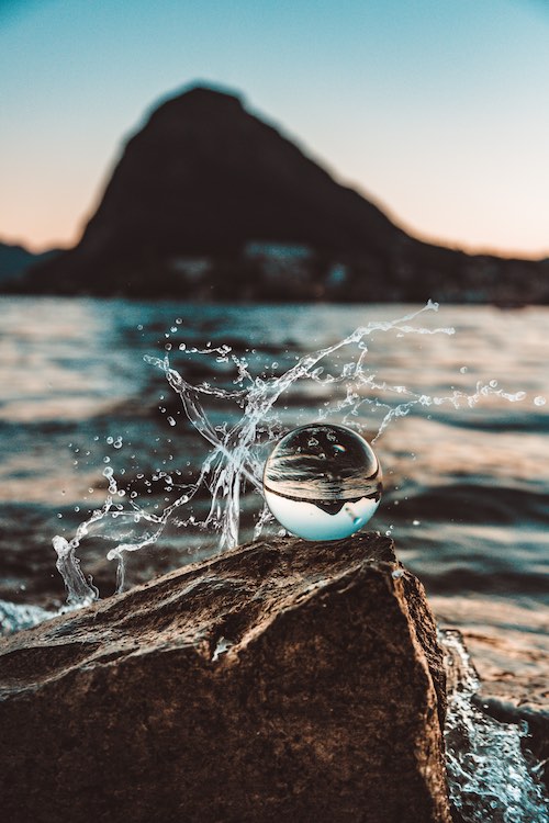 Lensball à la mer